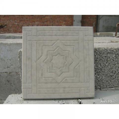 Форма для изготовления тротуарной плитки Звезда давида (4 см)