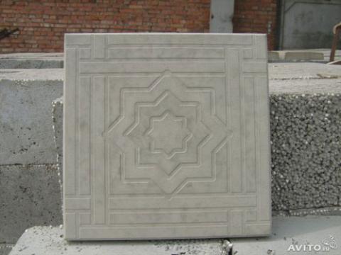 Форма для изготовления тротуарной плитки Звезда давида (3 см)